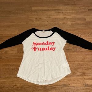 Size small express baseball T